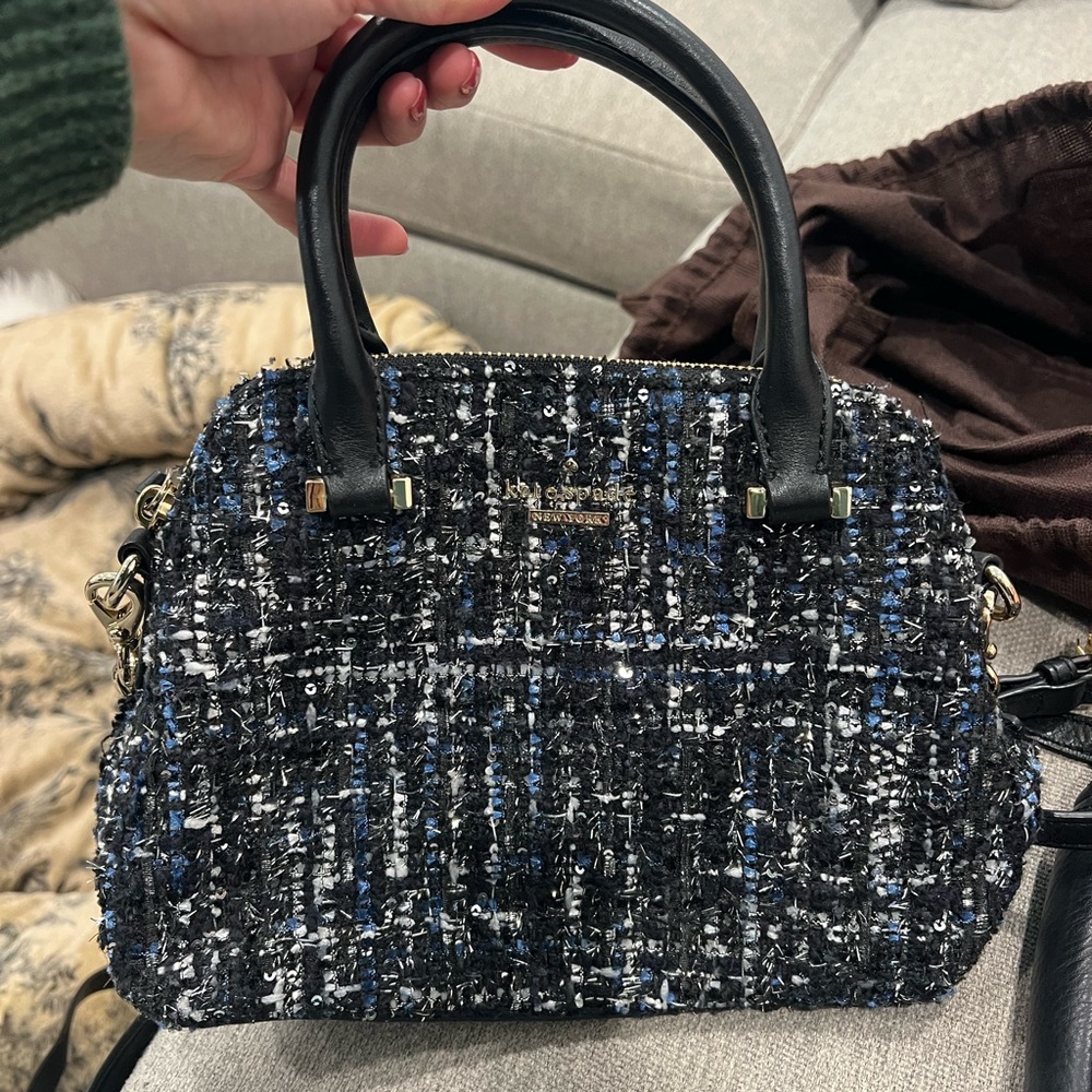 Kate Spade Black and Blue Satchel